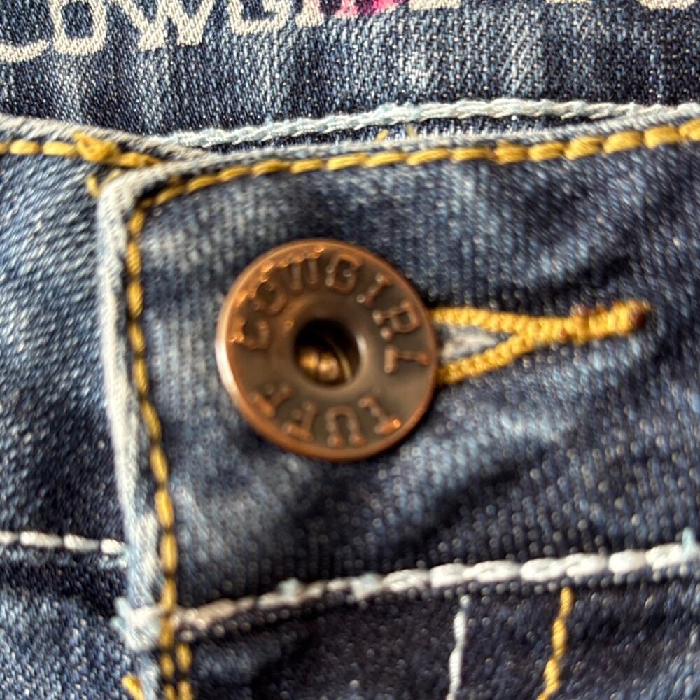 Cowgirl Tuff Classic Straight Leg Blue Jeans 28x35 - Picture 5 of 16